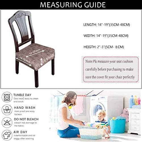 AMAZE ATTIRES Dining Chair Seat Cover Set of 6 Seater pcs are Easily Washable Stretchable and Comfortable for Dining Room Home Decor Slip Cover Universal Size - Image 5