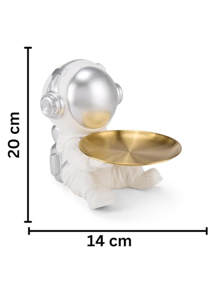 WISHWIND Charming Astronaut Holding Tray with Piggy Bank – Unique Space-Themed Home Decor & Functional Storage for Space Lovers - Image 3
