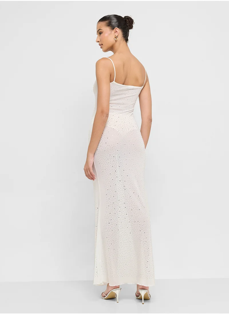 جينجر Sequin Maxi Dress