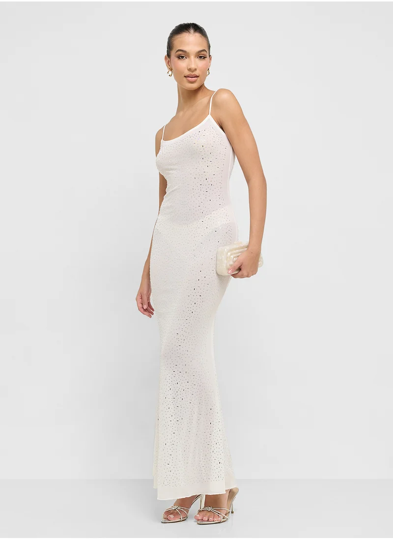 جينجر Sequin Maxi Dress