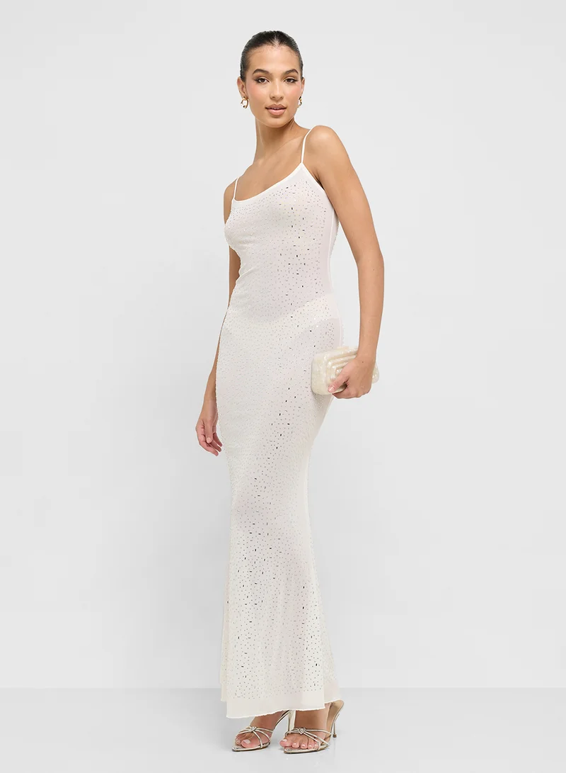 جينجر Sequin Maxi Dress
