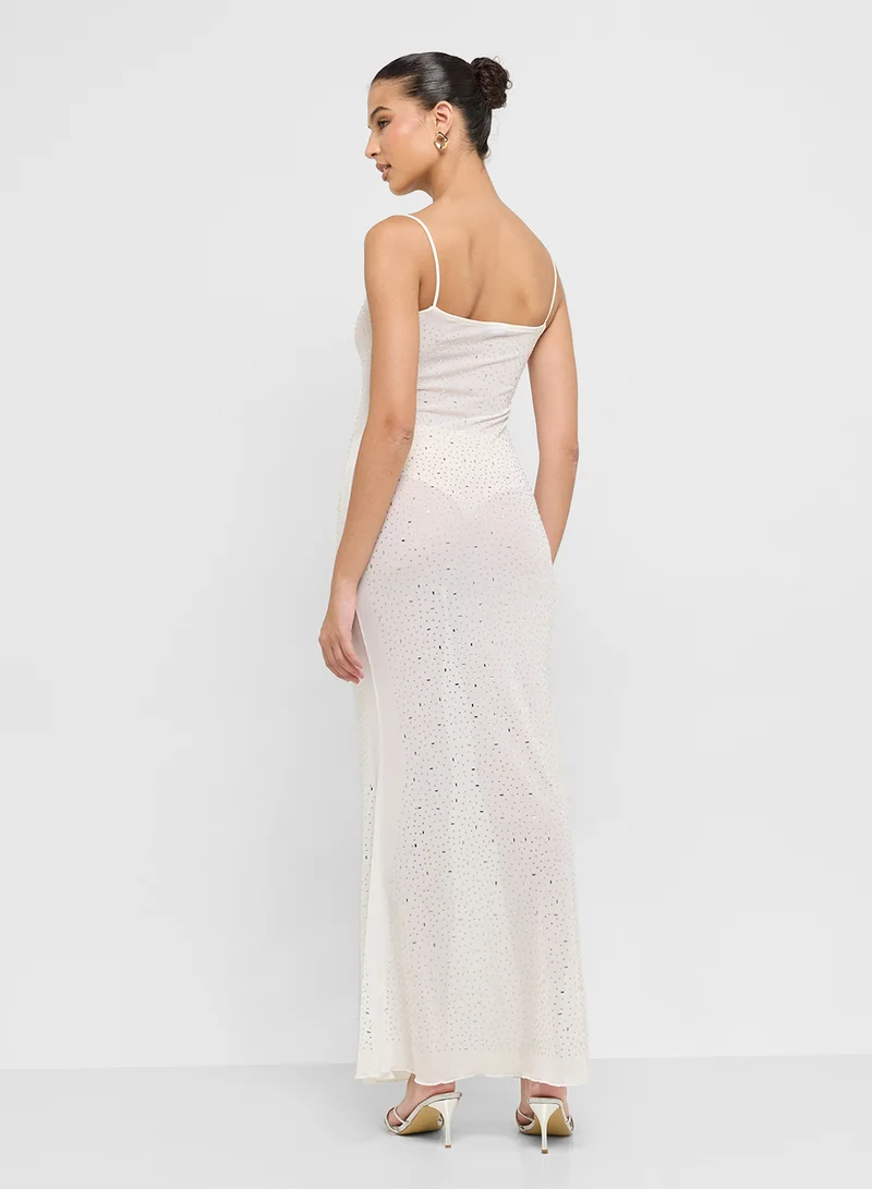 جينجر Sequin Maxi Dress