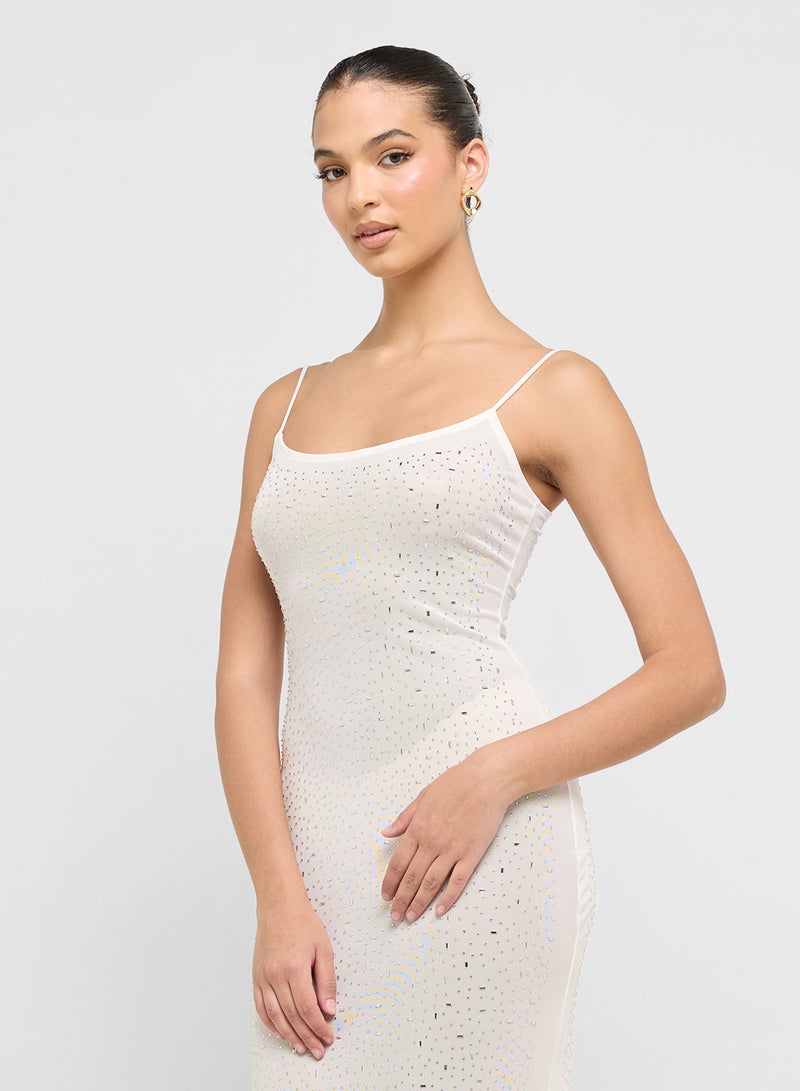 جينجر فستان ماكسي مرصع بالترتر - Image 3