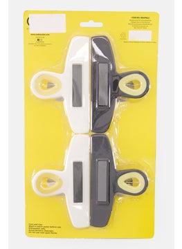 COOK WITH COLOR 4 Pieces Jumbo Bag Clips, Black  - Image 1