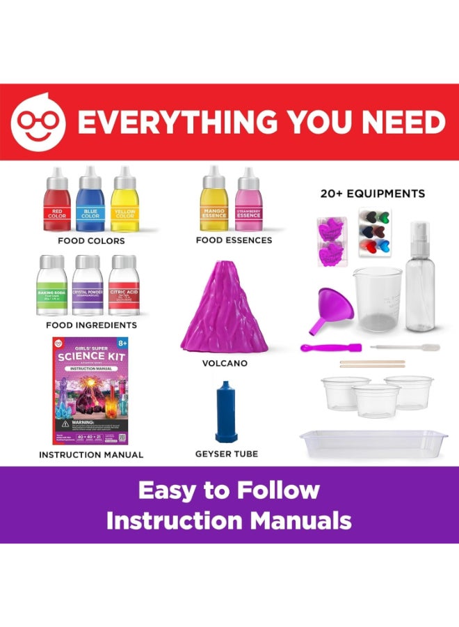 Doctor Jupiter Girls' Super Science Kit for Ages 8-12 Ideas for Girls 8,9,10+ Years Old | Chemistry Set, STEM Toy Kit with 100+ Experiments | Learning & Educational Projects - Image 5