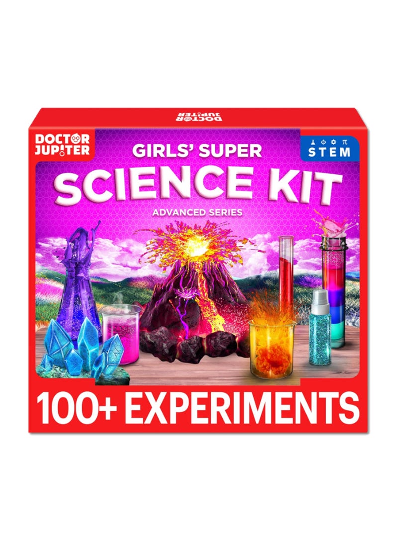Doctor Jupiter Girls' Super Science Kit for Ages 8-12 Ideas for Girls 8,9,10+ Years Old | Chemistry Set, STEM Toy Kit with 100+ Experiments | Learning & Educational Projects - Image 1