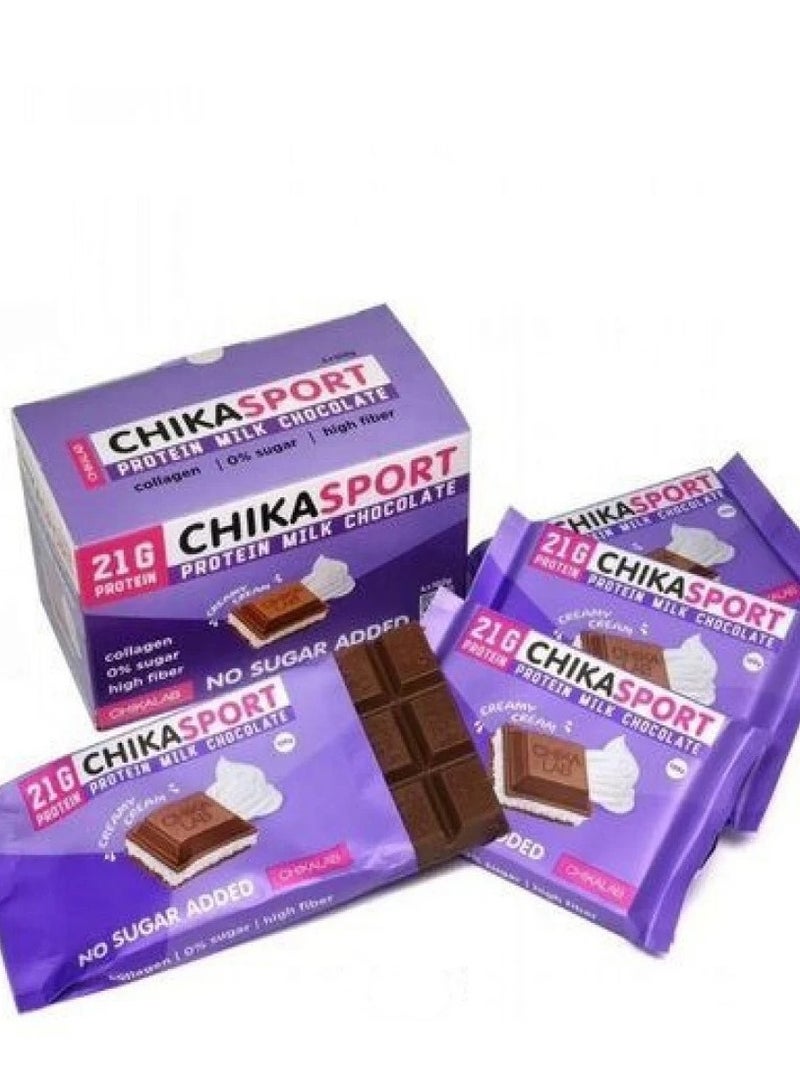 Chikalab Chika Sport Protein Milk Chocolate Creamy Cream Flavor Pack of 4 - Image 1