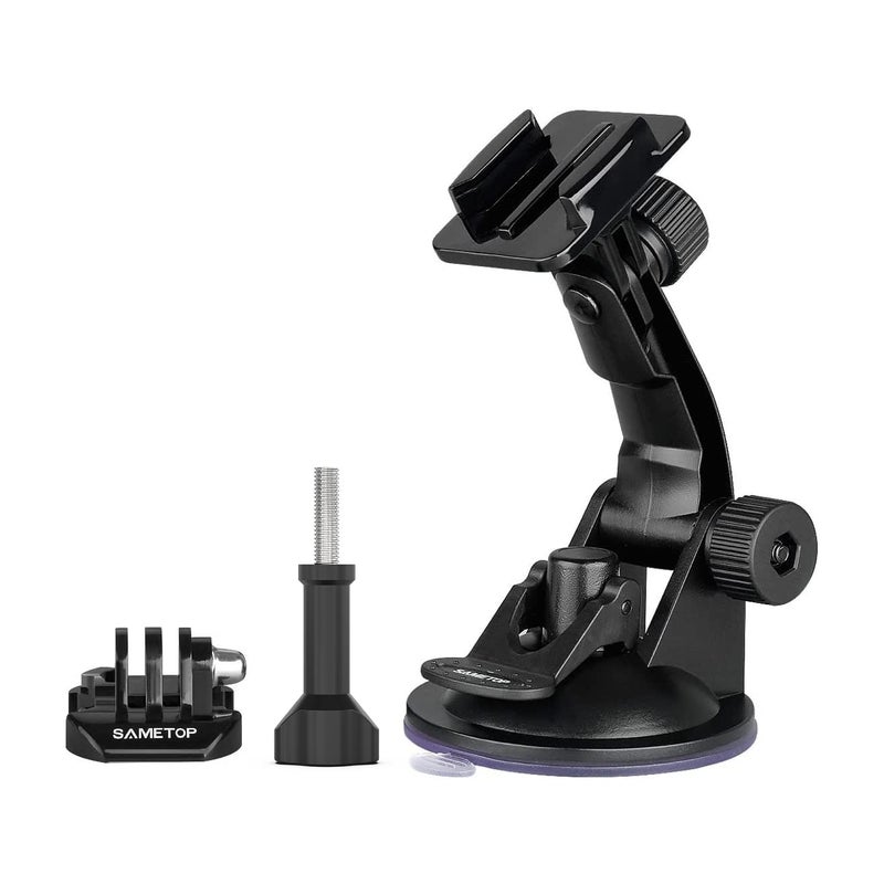 Sametop حامل كوب شفط ساميتوب متوافق مع كاميرات جوبرو هيرو 13، 12، 11، 10، 9، 8، 7، 6، 5، 4، سيشن، 3+، 3، 2، 1، هيرو (2018)، ماكس، فيوجن، وكاميرات DJI أوزمو أكشن؛ مثالي لزجاج السيارة والنوافذ - Image 5