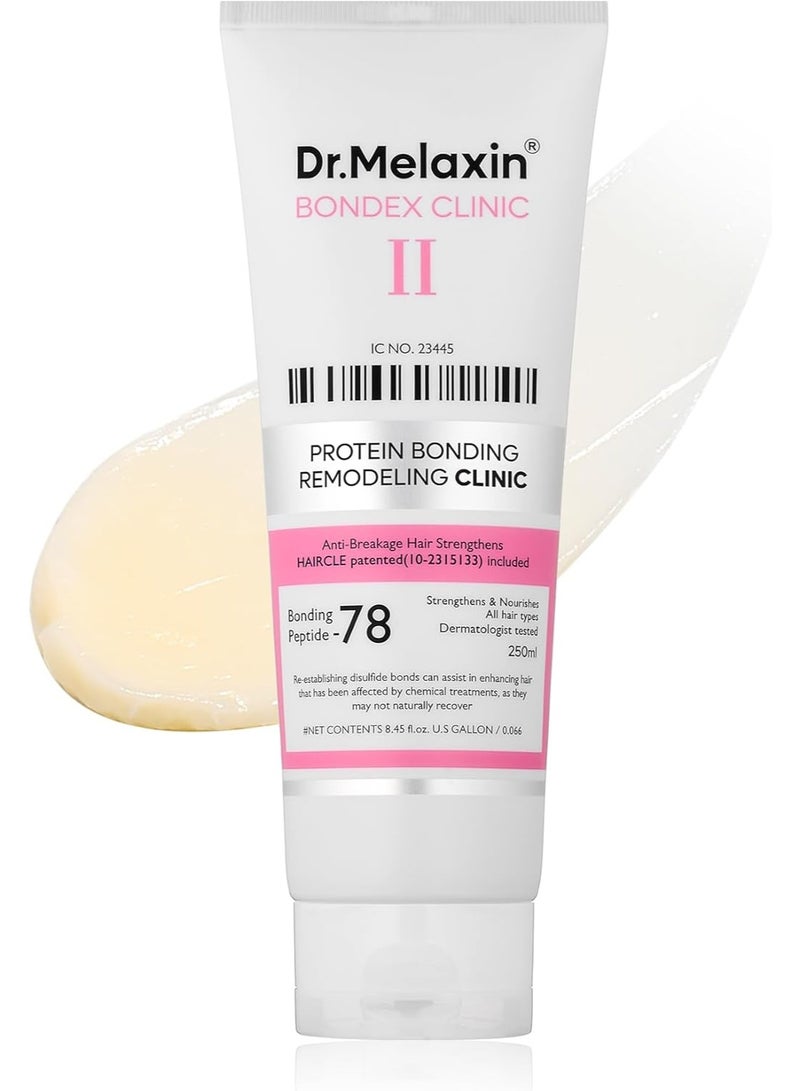 Dr. Melaxin علاج ترميم الشعر من دكتور ميلكسين بوندكس | إصلاح عميق للشعر المبيض والتالف مع ببتيدات الربط + زيت الأركان - Image 1