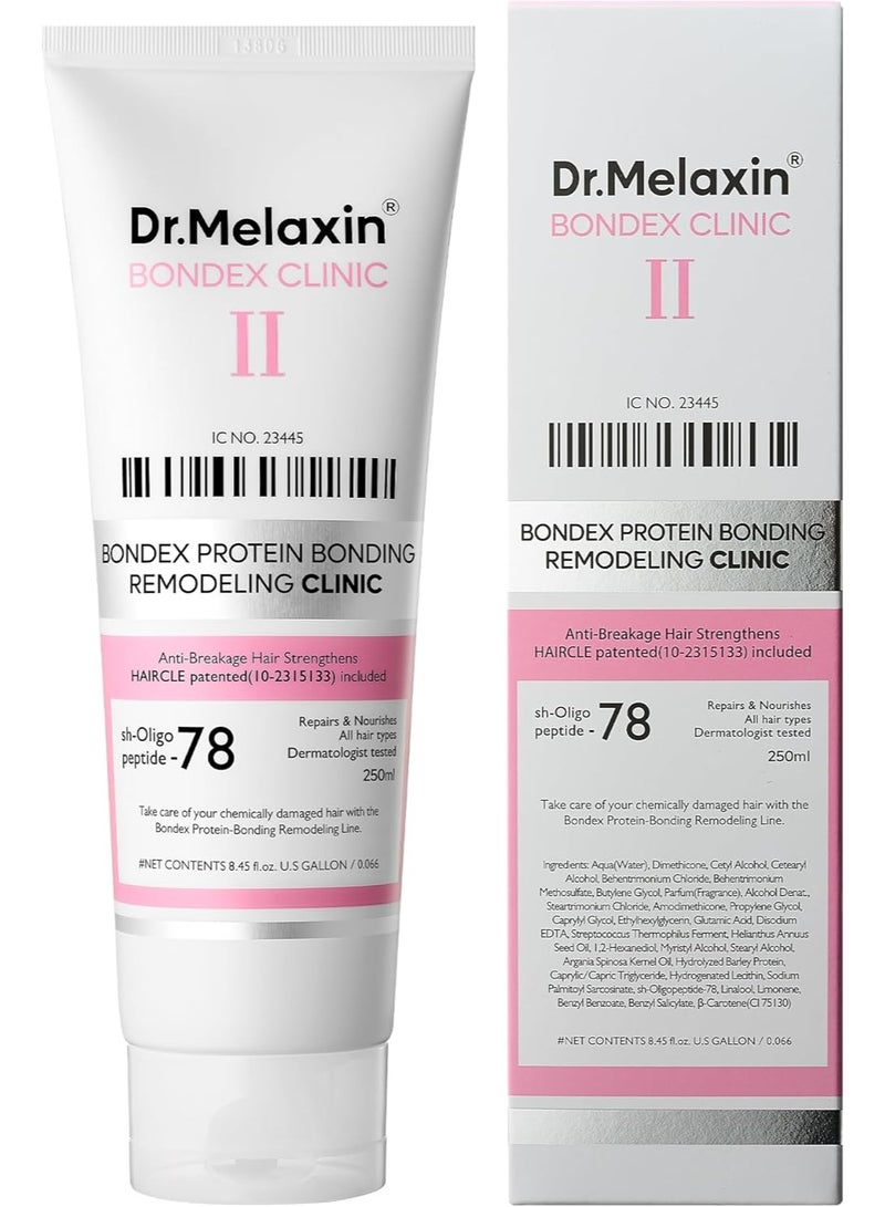 Dr. Melaxin علاج ترميم الشعر من دكتور ميلكسين بوندكس | إصلاح عميق للشعر المبيض والتالف مع ببتيدات الربط + زيت الأركان - Image 3