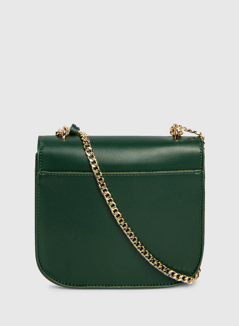 BEVERLY HILLS POLO CLUB Envelop Pattern Flap Magnetic Crossbody Bag
