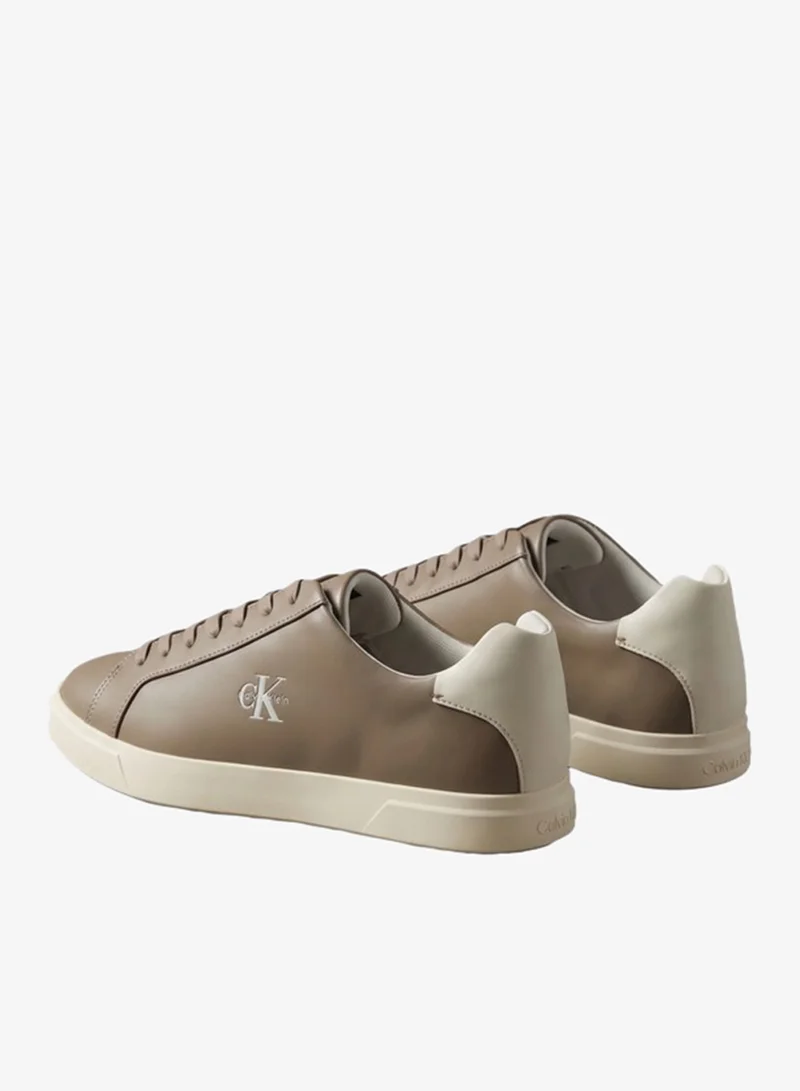 Calvin Klein  Leather Signature Logo Trainers for Men | Best Price UAE