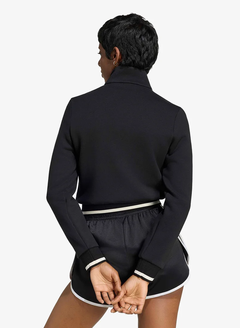 Adidas Originals BLACK/CLOWHI/UTIBLK Ribbed Football Track Top for Women | Best Price UAE