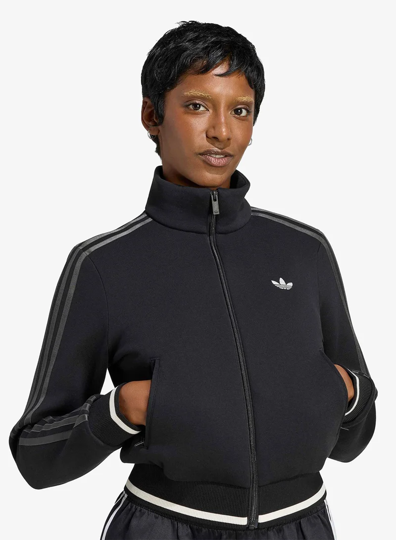 Adidas Originals BLACK/CLOWHI/UTIBLK Ribbed Football Track Top for Women | Best Price UAE