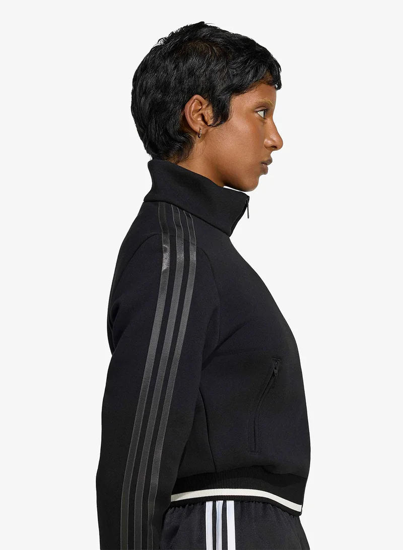 Adidas Originals BLACK/CLOWHI/UTIBLK Ribbed Football Track Top for Women | Best Price UAE
