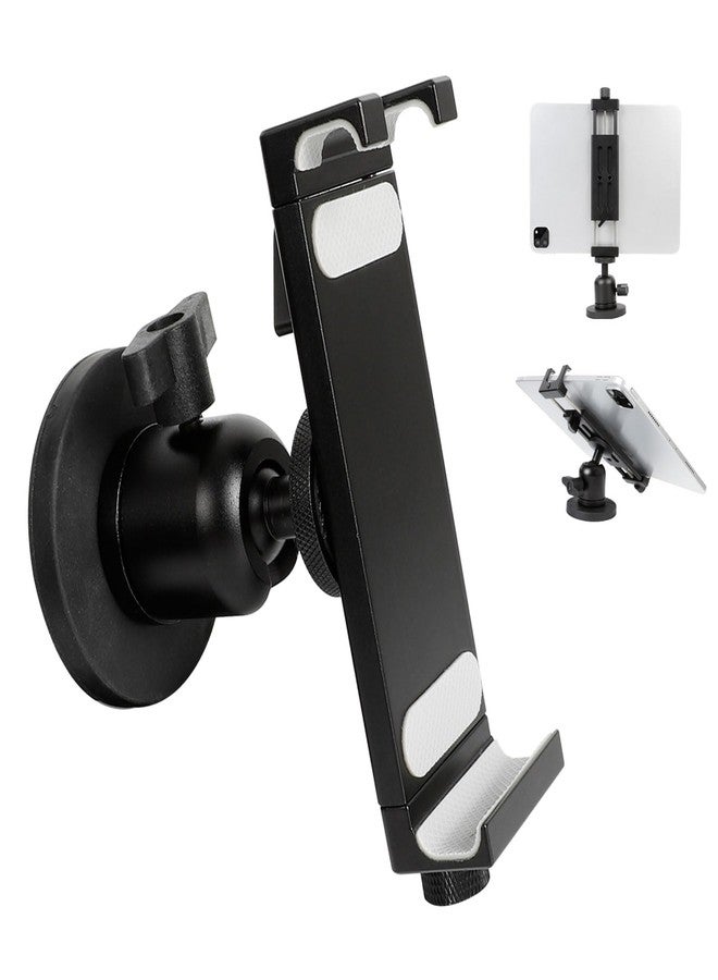 Leenconghui Aluminum Magnetic Tablet Holder Mount for iPad Stand, Fits Metal Surfaces | Universal Stand for Fridge, Vehicle, Cabinet, Whiteboard | Compatible with 4.7-15 inch iPad, e-Readers and Smartphones - Image 1