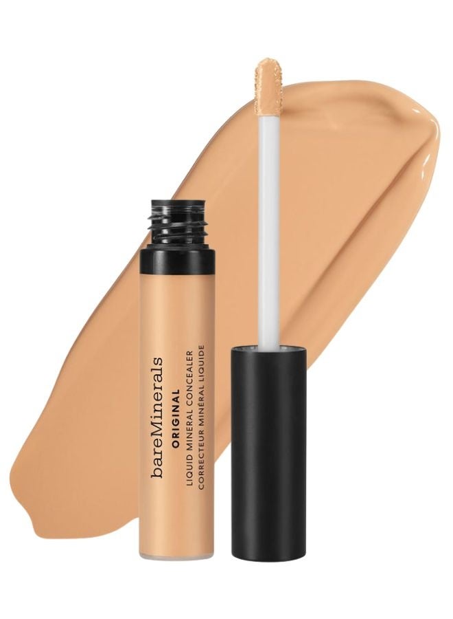 خافي عيوب المعادن السائل الأصلي من bareMinerals - درجة 2.5 فاتح/متوسط ​​| خافي عيوب سائل معدني مرطب ومشرق بتغطية قابلة للبناء ولمسة نهائية طبيعية مشرقة - 6 مل - Image 1