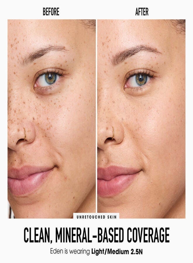 خافي عيوب المعادن السائل الأصلي من bareMinerals - درجة 2.5 فاتح/متوسط ​​| خافي عيوب سائل معدني مرطب ومشرق بتغطية قابلة للبناء ولمسة نهائية طبيعية مشرقة - 6 مل - Image 3