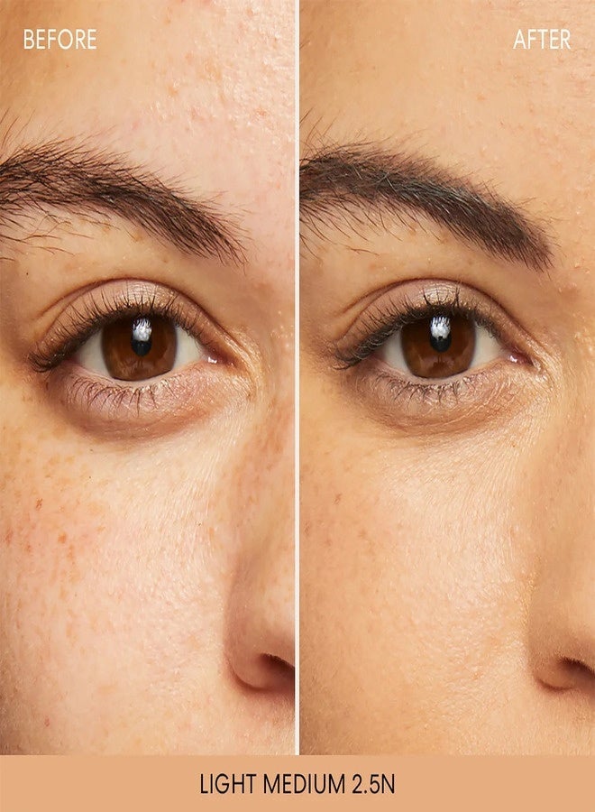 خافي عيوب المعادن السائل الأصلي من bareMinerals - درجة 2.5 فاتح/متوسط ​​| خافي عيوب سائل معدني مرطب ومشرق بتغطية قابلة للبناء ولمسة نهائية طبيعية مشرقة - 6 مل - Image 2