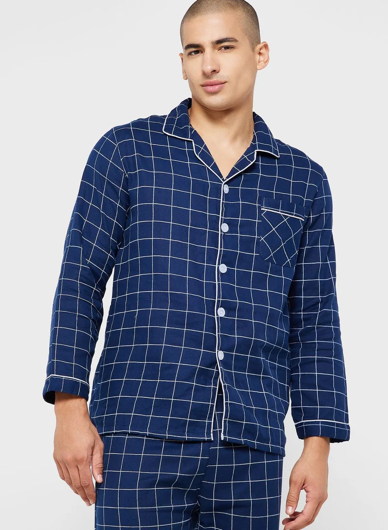 Robert Wood Check Pyjama Set