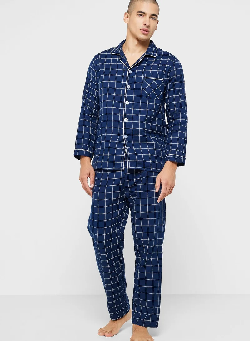 Robert Wood Check Pyjama Set