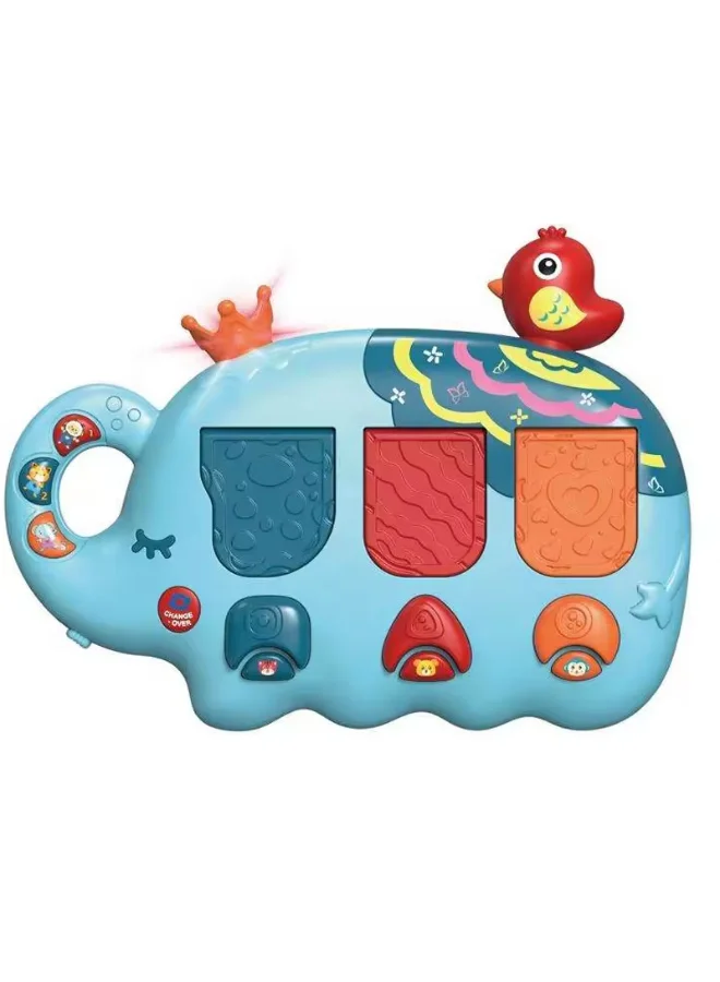 TOOLY Kids Musical Elephant Learning Toy with Lights & Animal Buttons – Interactive Educational Toy for Toddlers