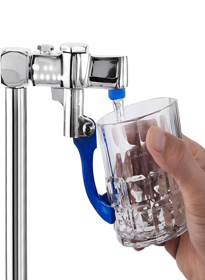 Fdit Push Type Faucet Lever Arm Plastic Water Outlet Putter Rod for Bar Restaurant Hotel Blue - Image 4
