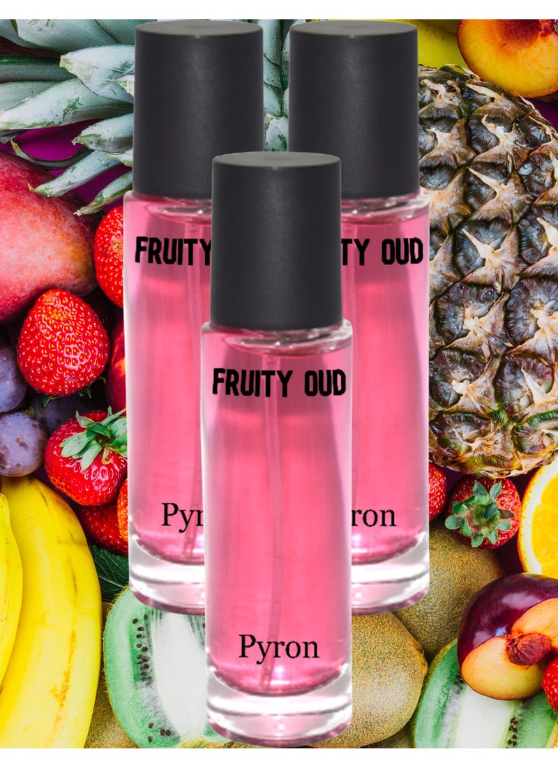 PYRON 3 Pieces Fruity Oud Perfume 30 ml EDP