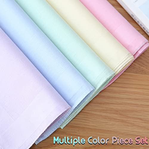 GB Collection GB Women's 100% Cotton Handkerchiefs with Stripe Candy Color 5 Pieces Set - Image 4