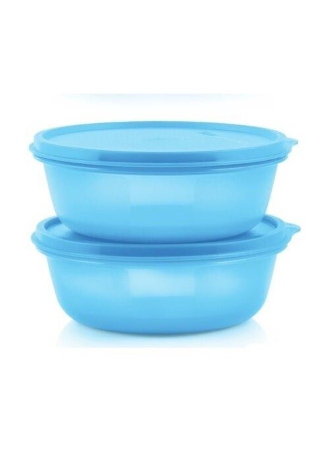 Tupperware SS Bowl (1.5 L, Single Unit), Aqua Blue - Airtight & Leak-Proof Food Container - Image 1