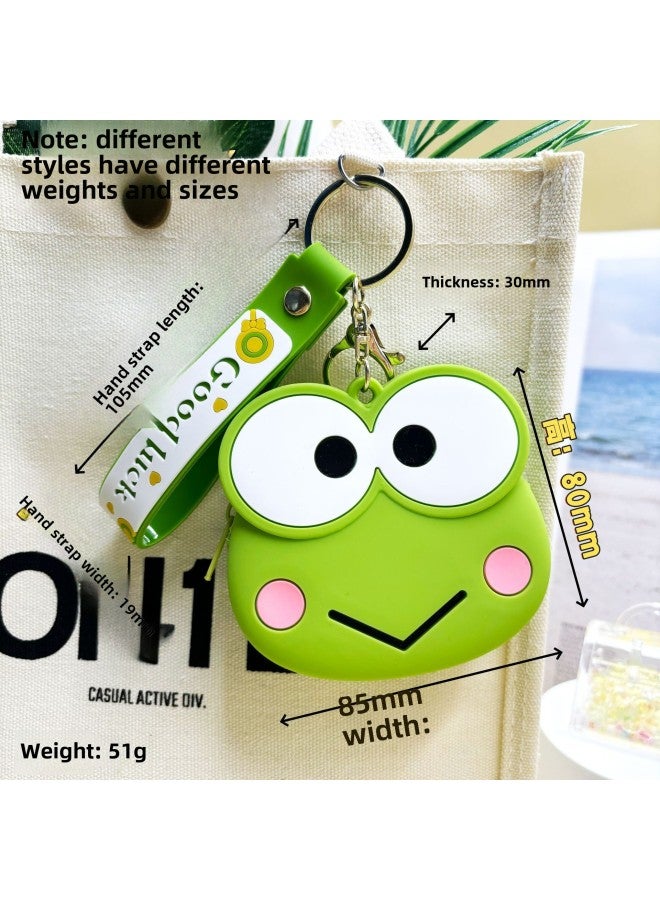Sanrio Coin Purse Meruti Cartoon Silicone Mini Girls Cute Small Bag Headset Storage Student Handbag-Color:Zero Purse-crayon Shin-chan (leather Cord Style) - Image 5