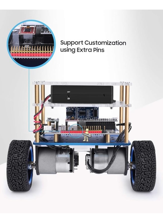 ELEGOO - ELEGOO Tumbller Self-Balancing Robot Kit Robotics for Kids Adults Coding for Kids 8-12 STEM Kits for Kids Ages 12-14 14-16 Boys Toys Teens Gifts for Boys Girls Engineering Kits Compatible with Arduino - Image 1