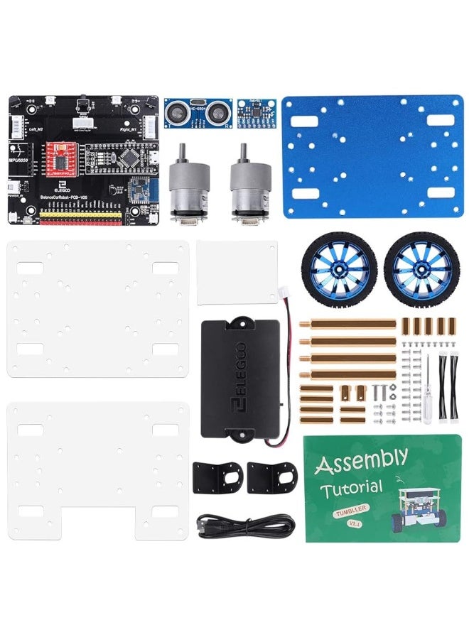 ELEGOO - ELEGOO Tumbller Self-Balancing Robot Kit Robotics for Kids Adults Coding for Kids 8-12 STEM Kits for Kids Ages 12-14 14-16 Boys Toys Teens Gifts for Boys Girls Engineering Kits Compatible with Arduino - Image 1