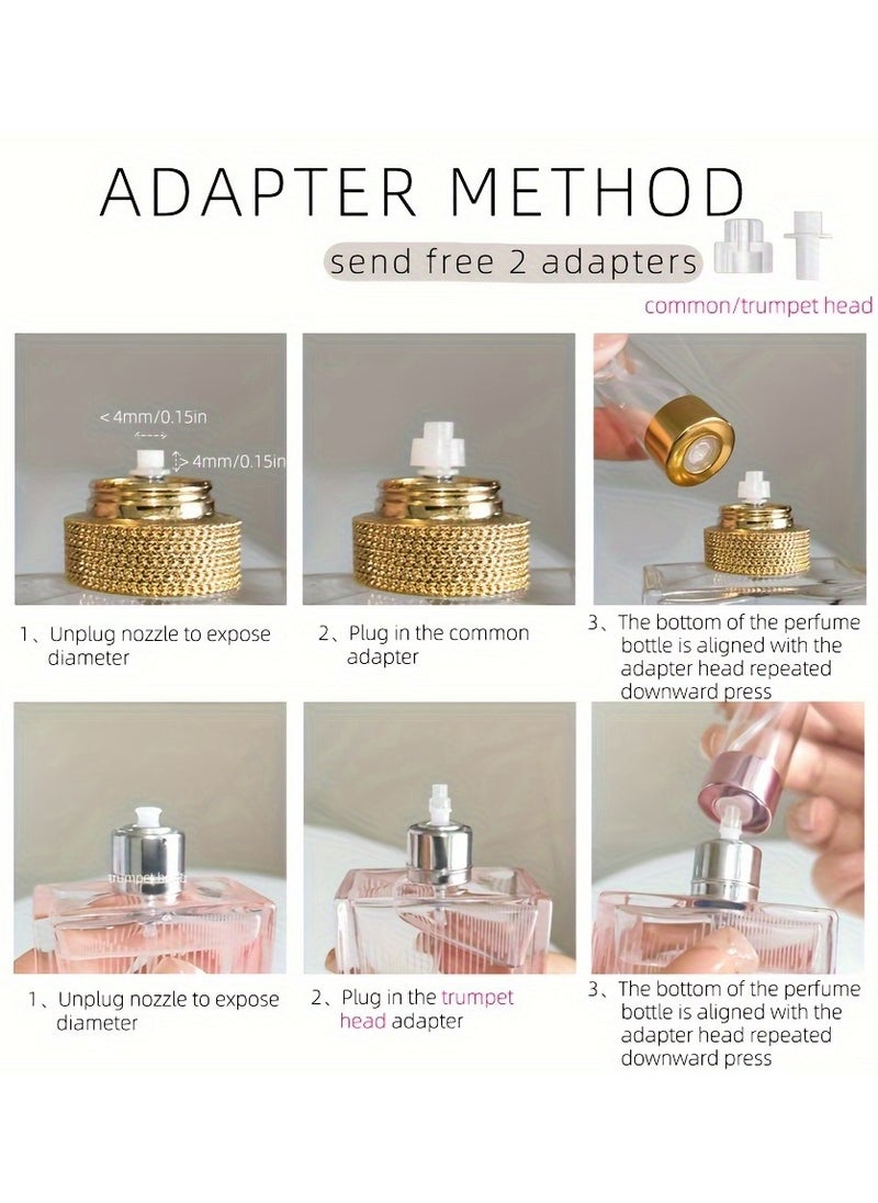 Generic - Bamboo Shell Perfume Atomizer, Refillable Spray Bottle, 8ml Portable Mini Empty Bottles, Luxury Pocket-Sized Fragrance Dispenser With Visible Window, Bottom-Fill Design For Travel & Outdoors - Image 1