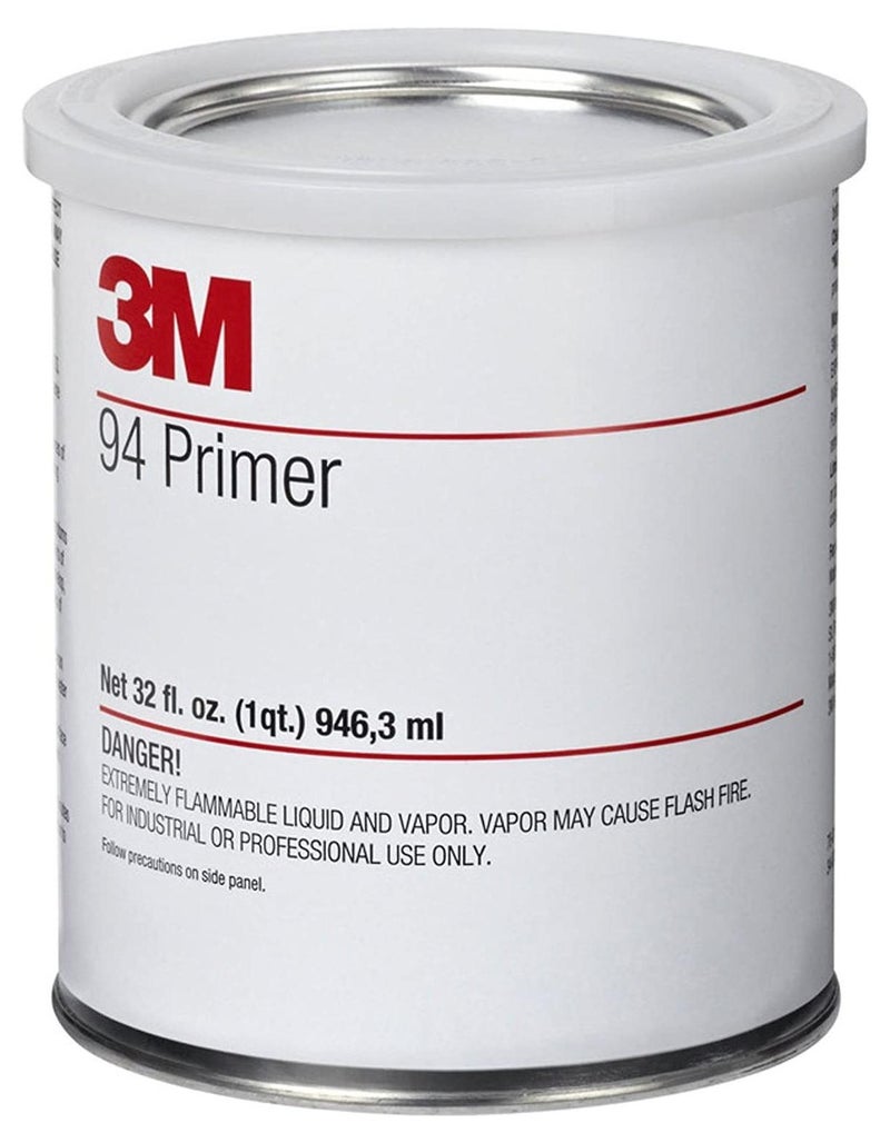 3M Tape Primer 94 946ml Used to Promote Adhesion of 3M Tapes to Surfaces Such Polyethylene, Concrete, Wood, Glass, Metal and Painted Metal Surfaces - Image 1
