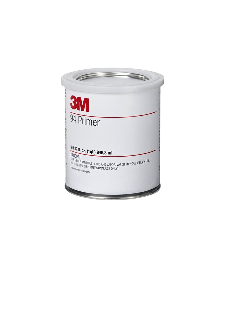 3M Tape Primer 94 946ml Used to Promote Adhesion of 3M Tapes to Surfaces Such Polyethylene, Concrete, Wood, Glass, Metal and Painted Metal Surfaces - Image 3