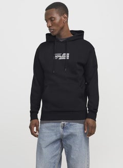 JACK & JONES Logo Print Pull Over Hoodie  - Image 1