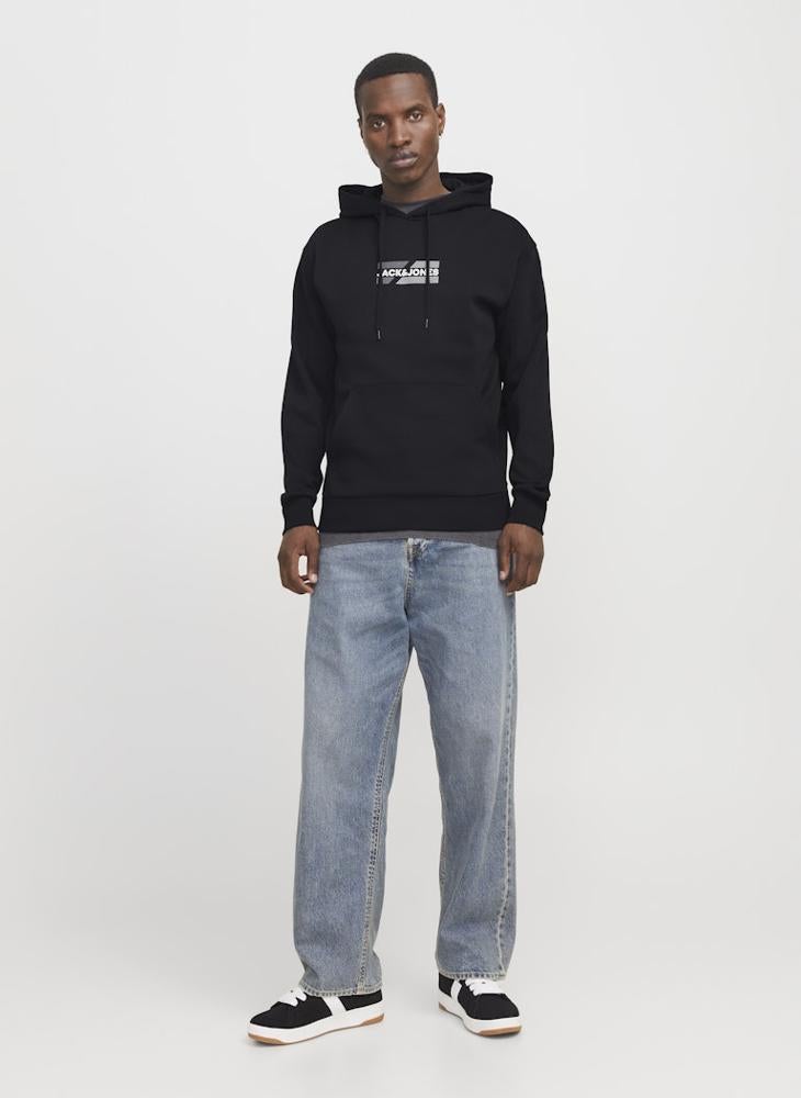 JACK & JONES Logo Print Pull Over Hoodie  - Image 4