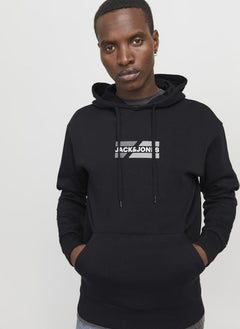 JACK & JONES Logo Print Pull Over Hoodie  - Image 3