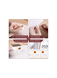 phomemo 3 Rolls Multi-Purpose Square Self-Adhesive Label for D30/ Q30S Label Printer, 14x30mm, 210 Labels/Roll (Transparent)  - Image 5