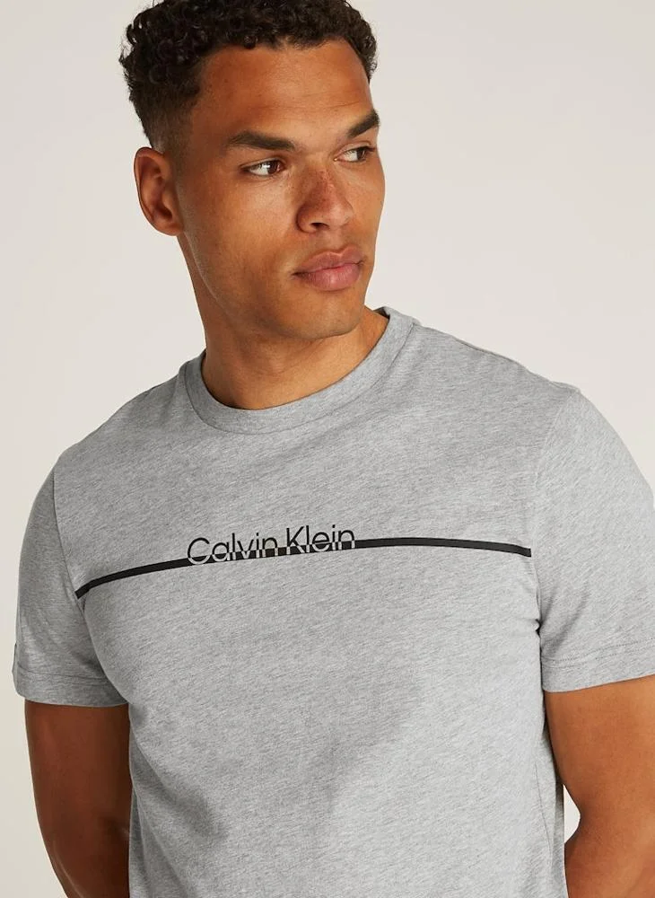 CALVIN KLEIN Logo Crew Neck T-Shirt