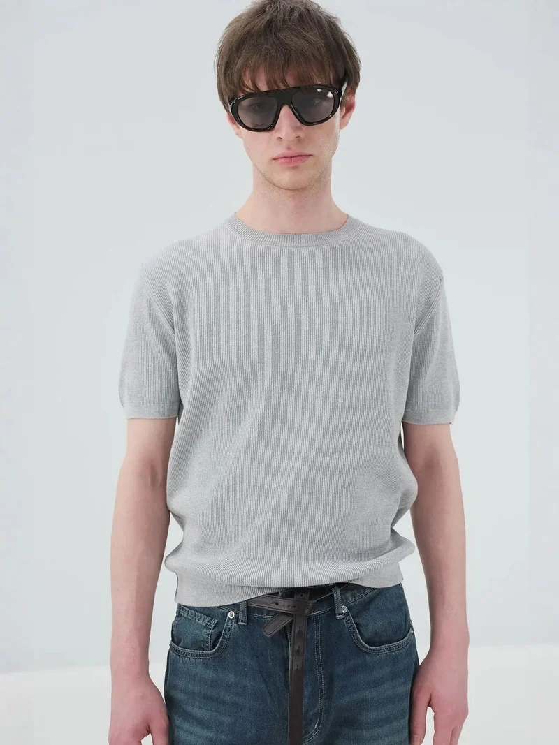 GIESTO Men's Cotton Crew Neck T-Shirt
