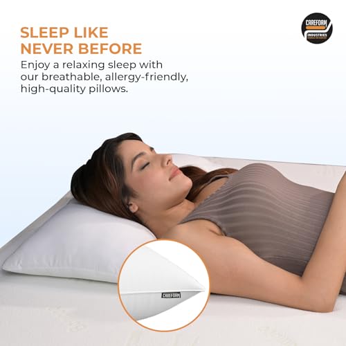 CareFoam Height Adjustable Microfiber Sleeping Pillows – Set of 8 | 16" x 24"| Soft, Supportive & Washable | Ideal for Back, Side & Stomach Sleepers | White - Image 5