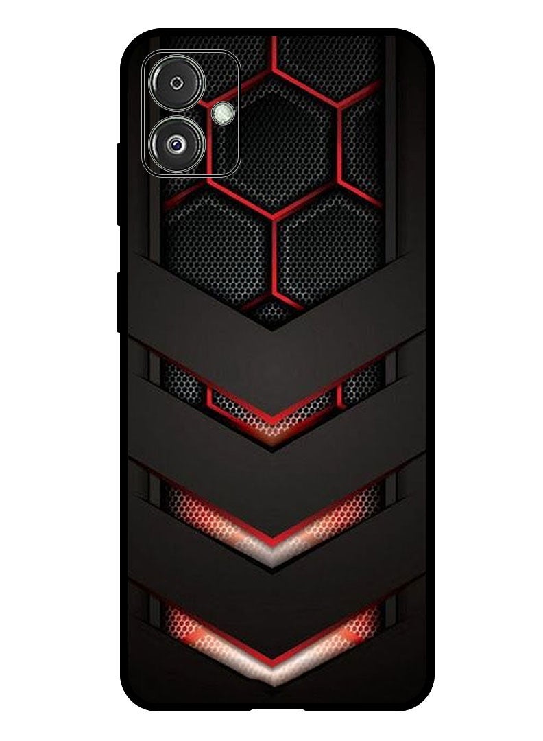 Theodor Protective Case Anti Scratch Shock Proof Bumper Cover For Samsung Galaxy F14 red & black - Image 1