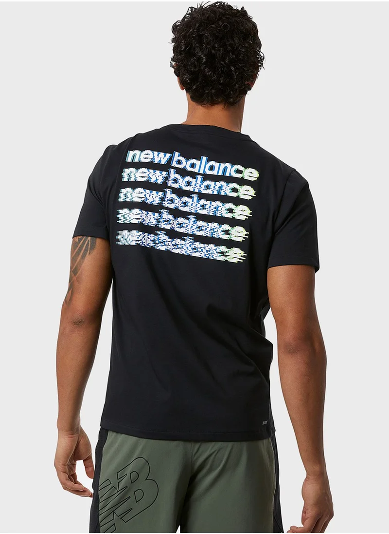 New Balance Graphic Heathertech T-Shirt