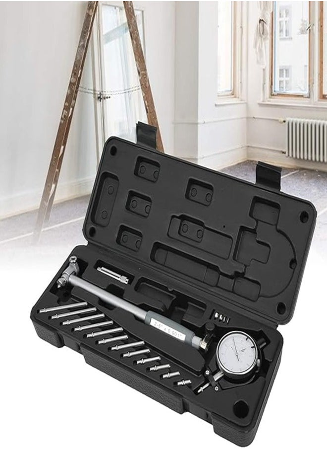 0TO1 TECH - Dial Indicator, Meter Hole Indicator,Engine Cylinder Measuring Tool Kit 50-160/0·01mm, 6Exchangeable Side Head Deep Engine Bore Cylinder Measuring Tool Cylinder Tool Kit - Image 1