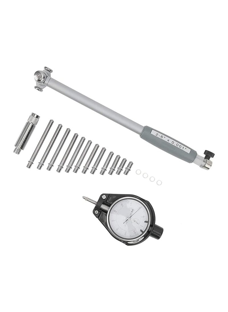 0TO1 TECH - Dial Indicator, Meter Hole Indicator,Engine Cylinder Measuring Tool Kit 50-160/0·01mm, 6Exchangeable Side Head Deep Engine Bore Cylinder Measuring Tool Cylinder Tool Kit - Image 1
