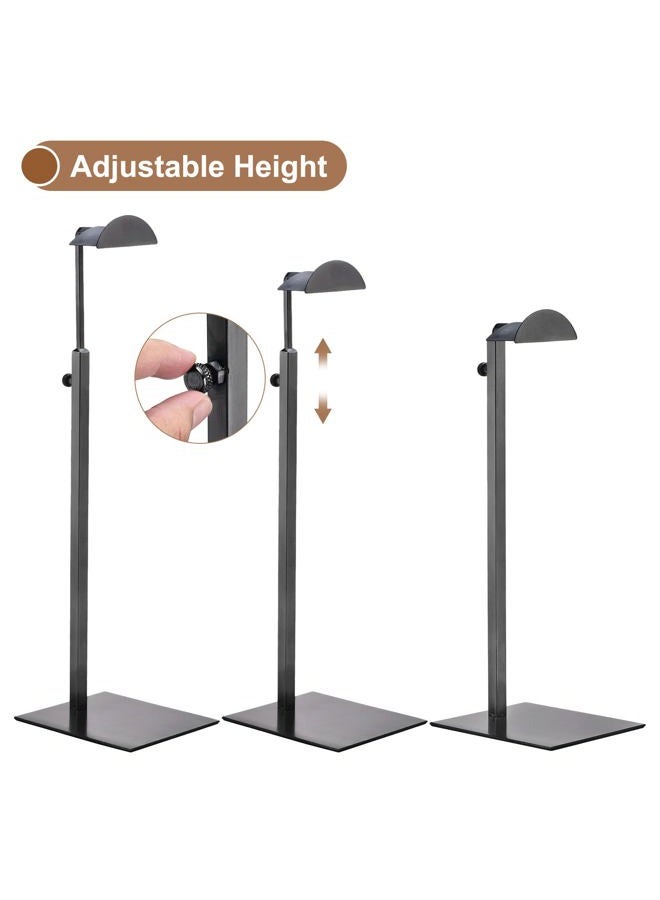 uxcell Purse Display Stand Set 3 Pack Metal Adjustable Handbag Rack Single Hook Holder for Boutique Store - Black - Image 3
