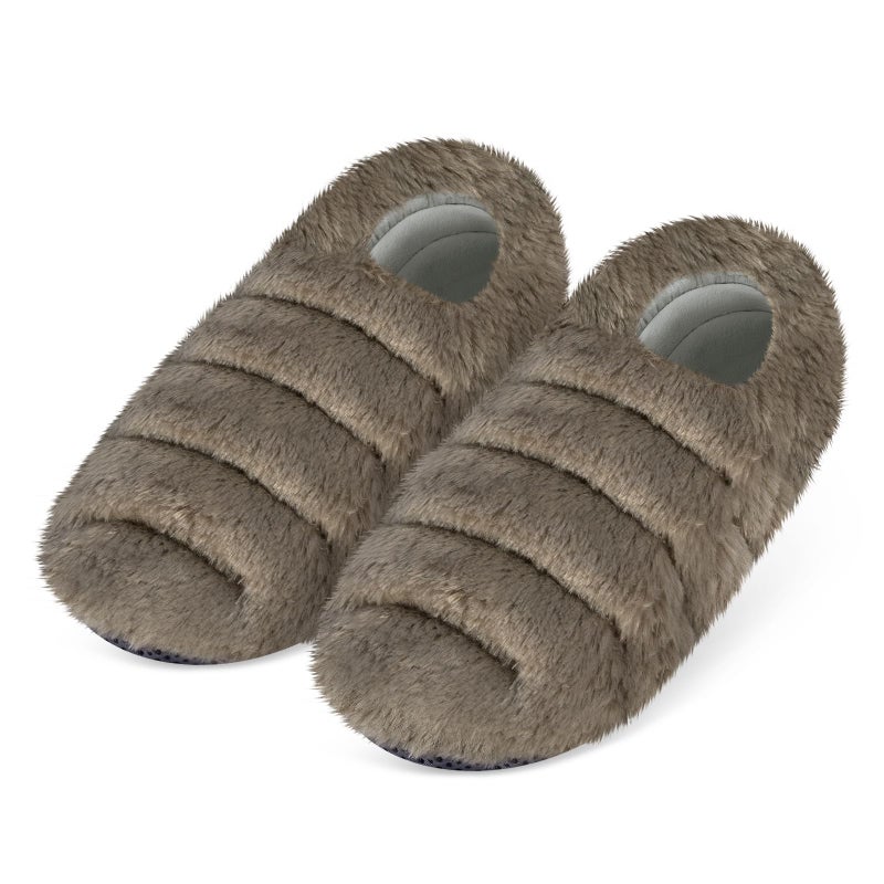 SUZZIPAD Heated Slippers and Feet Warmers for Bed, Microwave Heated Slipper for Women & Man, Feet Warmers for Cold Day, S/M - Image 1