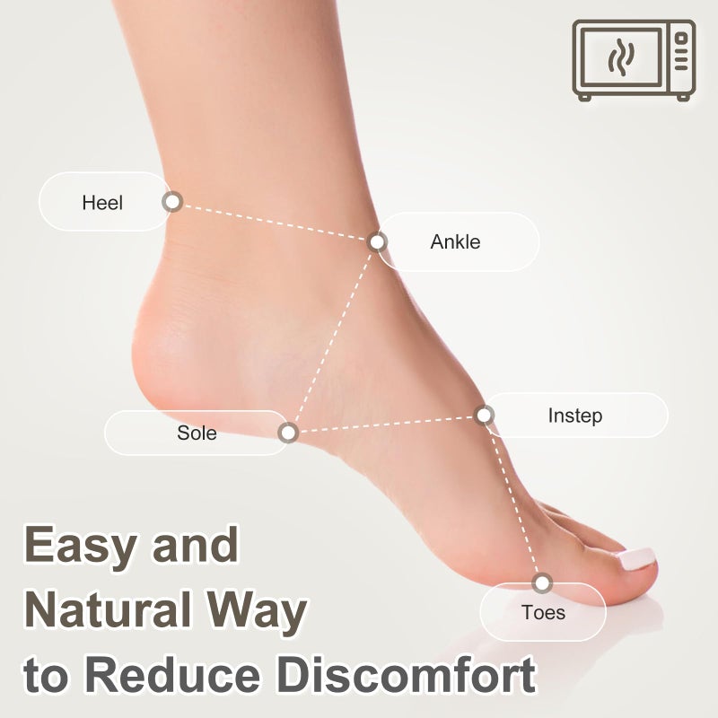 SUZZIPAD Heated Slippers and Feet Warmers for Bed, Microwave Heated Slipper for Women & Man, Feet Warmers for Cold Day, S/M - Image 3